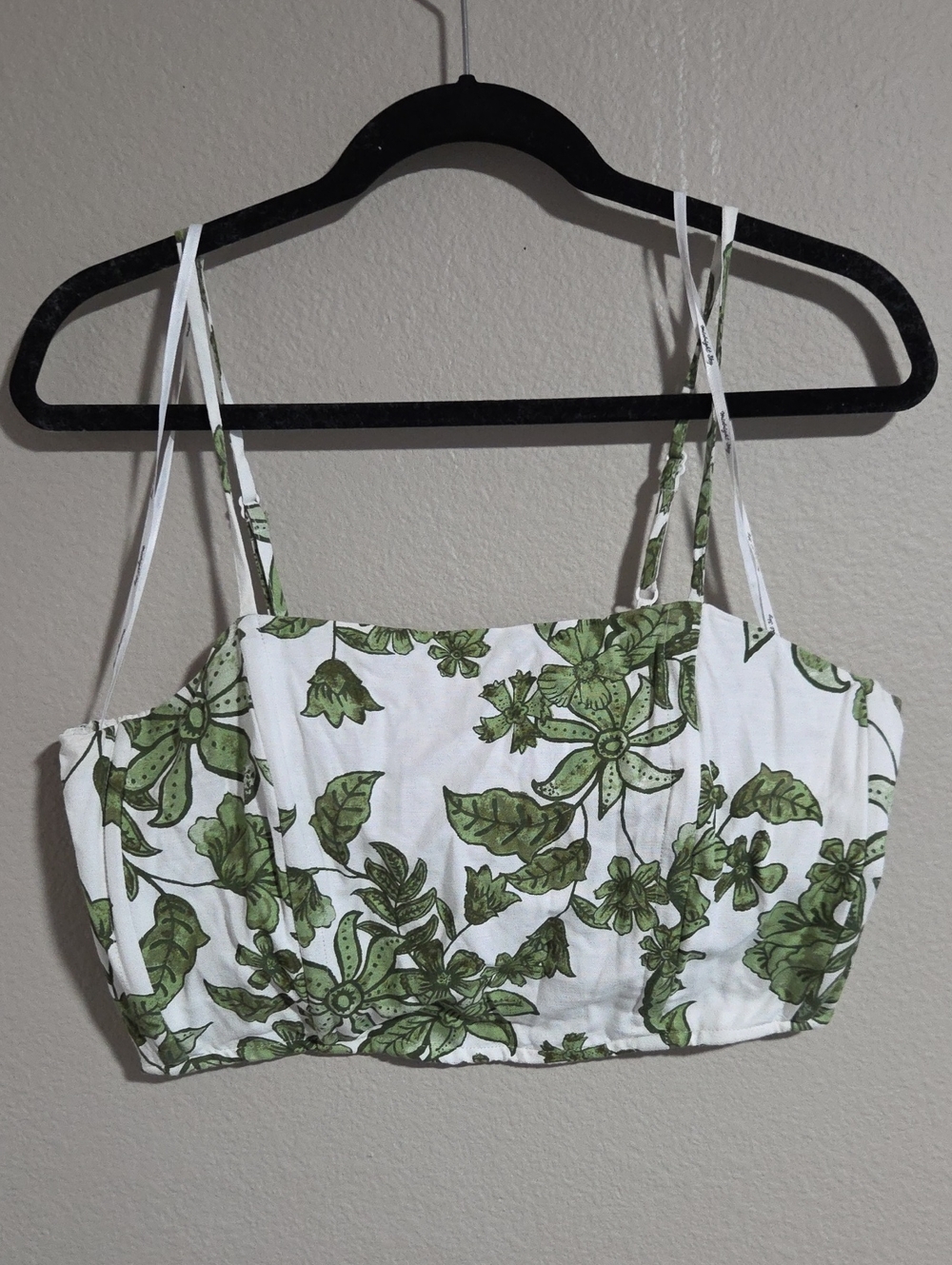 Floral Smocked Corset Crop Top